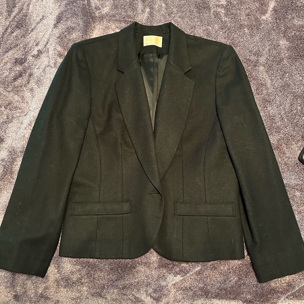 Vintage Pendleton black wool blazer.